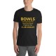 Unisex Softstyle T-Shirt with Internationals Text and BowlsChat Sleeve Logo
